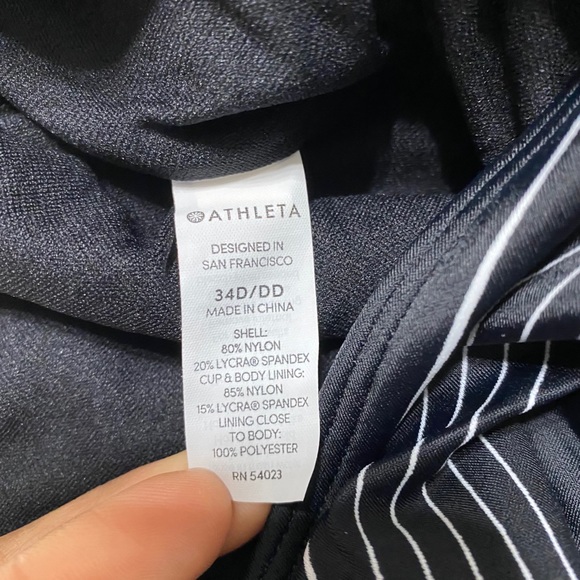 Athleta Chevron High Leg One Piece Swimsuit - Picture 5 of 5